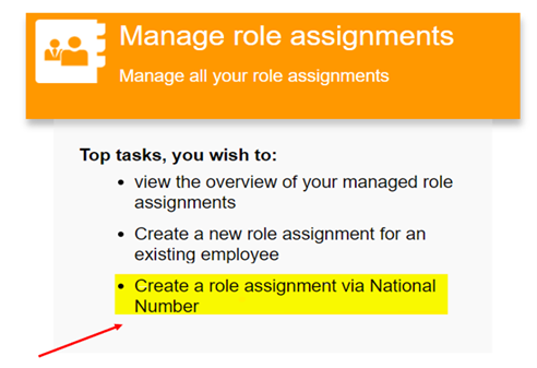 Manage role assignments